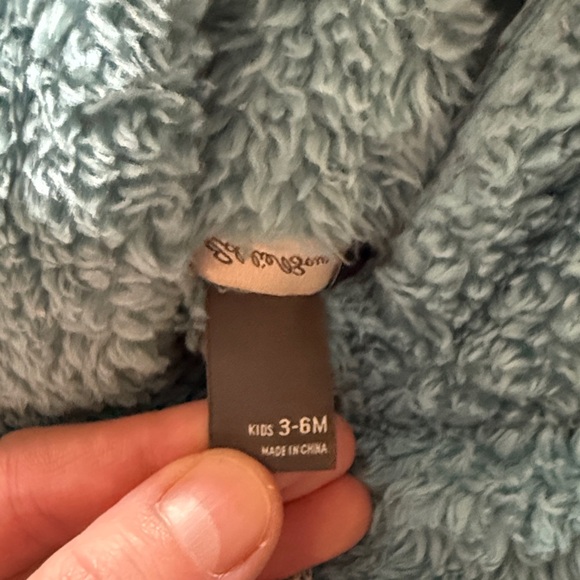 Eddie Bauer Plush Blue Baby Jacket size 3-6 months - Picture 3 of 4